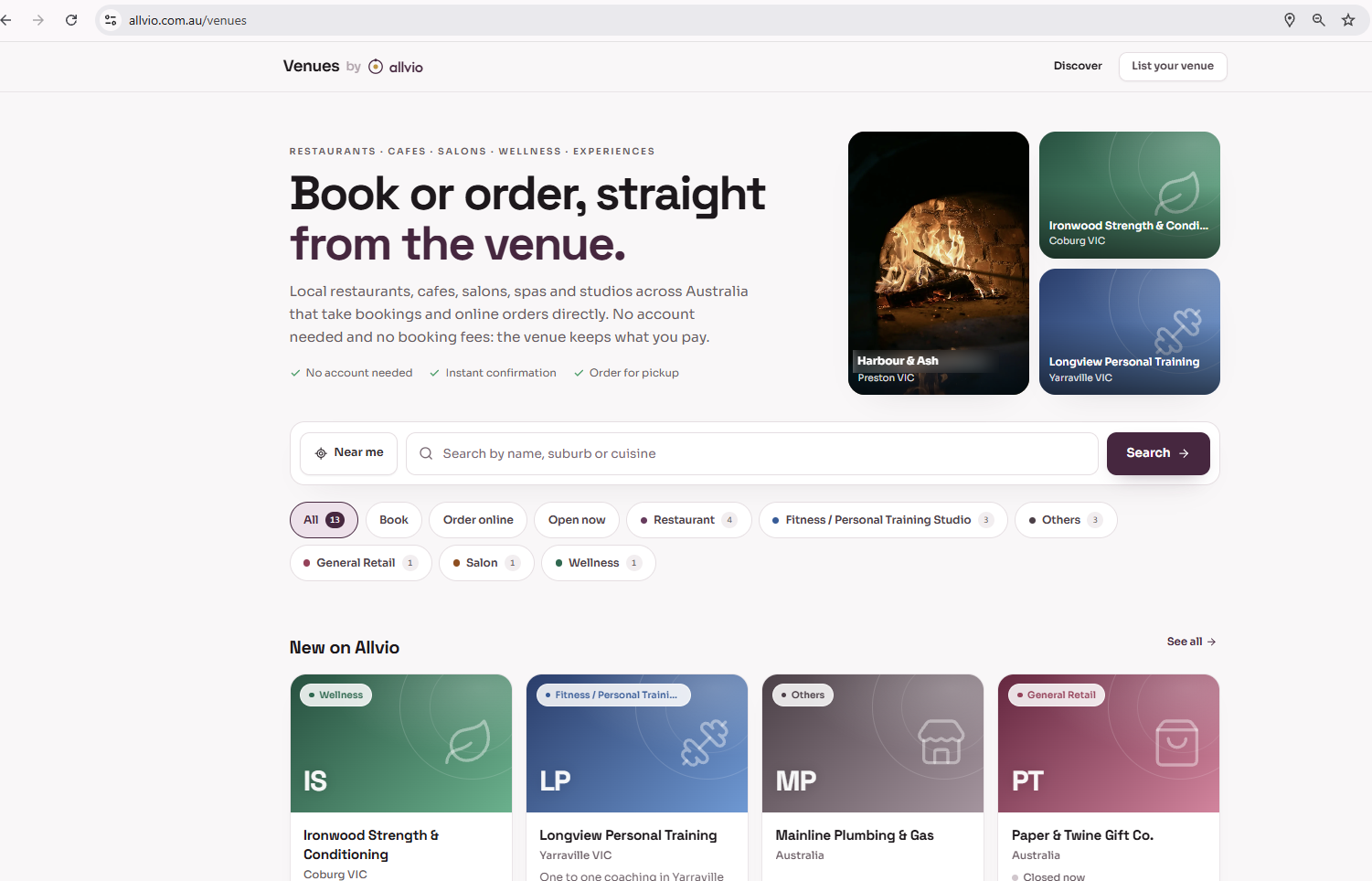 Online Ordering in Allvio
